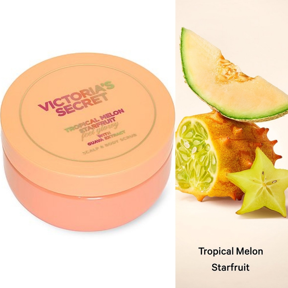 Victoria's Secret Tropical Melon Starfruit Body Scrub 9.7oz New RARE